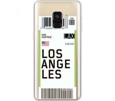 Силіконовий чохол BoxFace Samsung A530 Galaxy A8 (2018) Ticket Los Angeles (35014-cc85)