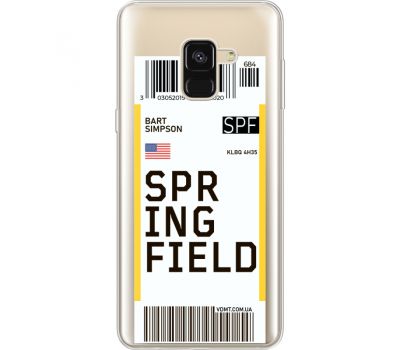 Силіконовий чохол BoxFace Samsung A530 Galaxy A8 (2018) Ticket Springfield (35014-cc93)