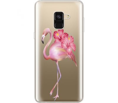 Силіконовий чохол BoxFace Samsung A530 Galaxy A8 (2018) Floral Flamingo (35014-cc12)