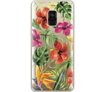 Силіконовий чохол BoxFace Samsung A530 Galaxy A8 (2018) Tropical Flowers (35014-cc43)