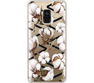 Силіконовий чохол BoxFace Samsung A530 Galaxy A8 (2018) Cotton flowers (35014-cc50)