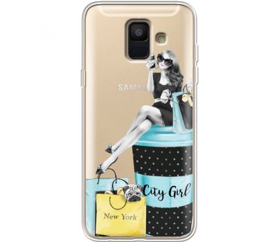 Силіконовий чохол BoxFace Samsung A600 Galaxy A6 2018 City Girl (35015-cc56)