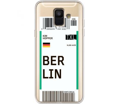 Силіконовий чохол BoxFace Samsung A600 Galaxy A6 2018 Ticket Berrlin (35015-cc80)