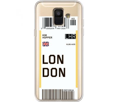 Силіконовий чохол BoxFace Samsung A600 Galaxy A6 2018 Ticket London (35015-cc83)