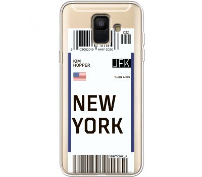 Силіконовий чохол BoxFace Samsung A600 Galaxy A6 2018 Ticket New York (35015-cc84)