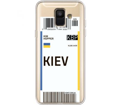 Силіконовий чохол BoxFace Samsung A600 Galaxy A6 2018 Ticket Kiev (35015-cc88)