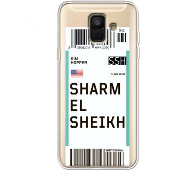 Силіконовий чохол BoxFace Samsung A600 Galaxy A6 2018 Ticket Sharmel Sheikh (35015-cc90)