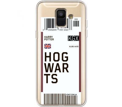 Силіконовий чохол BoxFace Samsung A600 Galaxy A6 2018 Ticket Hogwarts (35015-cc91)