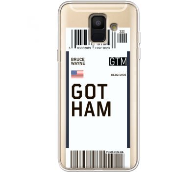 Силіконовий чохол BoxFace Samsung A600 Galaxy A6 2018 Ticket Gotham (35015-cc92)