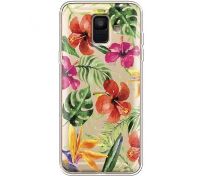 Силіконовий чохол BoxFace Samsung A600 Galaxy A6 2018 Tropical Flowers (35015-cc43)
