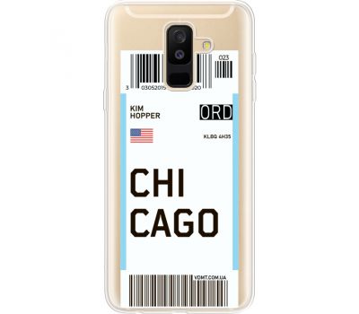 Силіконовий чохол BoxFace Samsung A605 Galaxy A6 Plus 2018 Ticket Chicago (35017-cc82)