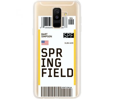 Силіконовий чохол BoxFace Samsung A605 Galaxy A6 Plus 2018 Ticket Springfield (35017-cc93)
