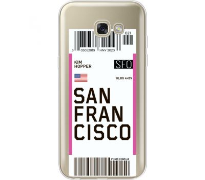 Силіконовий чохол BoxFace Samsung A520 Galaxy A5 2017 Ticket  San Francisco (35047-cc79)