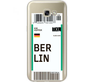Силіконовий чохол BoxFace Samsung A520 Galaxy A5 2017 Ticket Berrlin (35047-cc80)