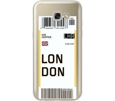 Силіконовий чохол BoxFace Samsung A520 Galaxy A5 2017 Ticket London (35047-cc83)