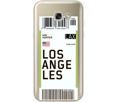 Силіконовий чохол BoxFace Samsung A520 Galaxy A5 2017 Ticket Los Angeles (35047-cc85)