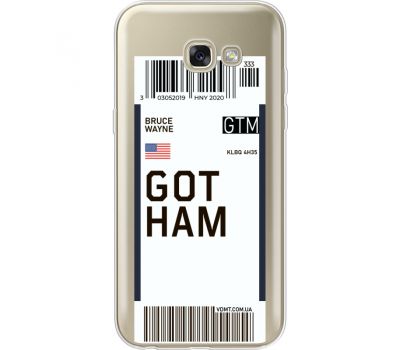 Силіконовий чохол BoxFace Samsung A520 Galaxy A5 2017 Ticket Gotham (35047-cc92)