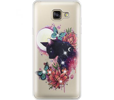 Силіконовий чохол BoxFace Samsung A710 Galaxy A7 Cat in Flowers (935683-rs10)