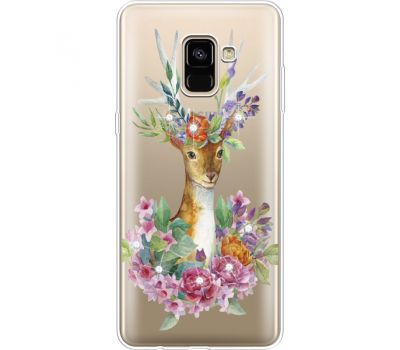 Силіконовий чохол BoxFace Samsung A730 Galaxy A8 Plus (2018) Deer with flowers (935992-rs5)