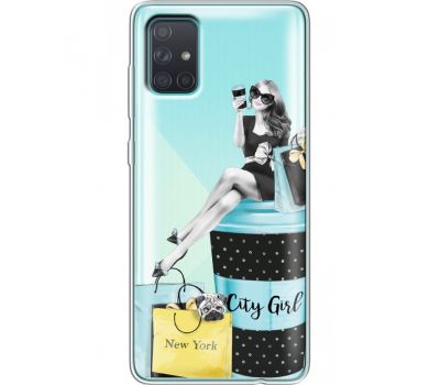 Силіконовий чохол BoxFace Samsung A715 Galaxy A71 City Girl (38851-cc56)