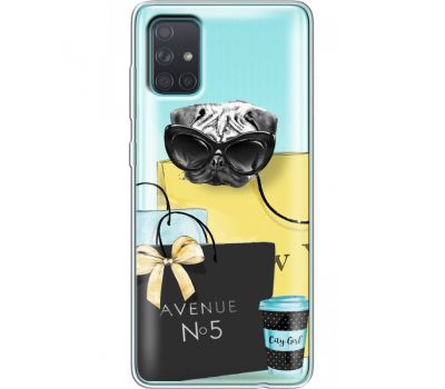 Силіконовий чохол BoxFace Samsung A715 Galaxy A71 Fashion Pug (38851-cc55)