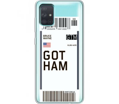Силіконовий чохол BoxFace Samsung A715 Galaxy A71 Ticket Gotham (38851-cc92)