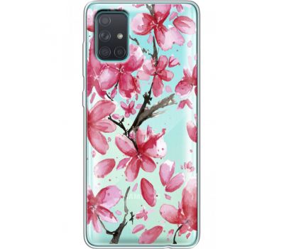 Силіконовий чохол BoxFace Samsung A715 Galaxy A71 Pink Magnolia (38851-cc37)