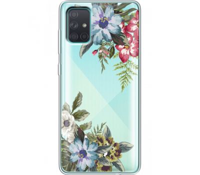 Силіконовий чохол BoxFace Samsung A715 Galaxy A71 Floral (38851-cc54)