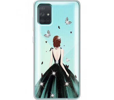 Силіконовий чохол BoxFace Samsung A715 Galaxy A71 Girl in the green dress (938851-rs13)