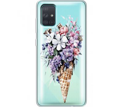 Силіконовий чохол BoxFace Samsung A715 Galaxy A71 Ice Cream Flowers (938851-rs17)
