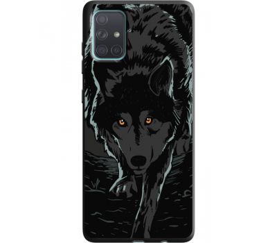 Силіконовий чохол BoxFace Samsung A715 Galaxy A71 Wolf (38948-bk62)