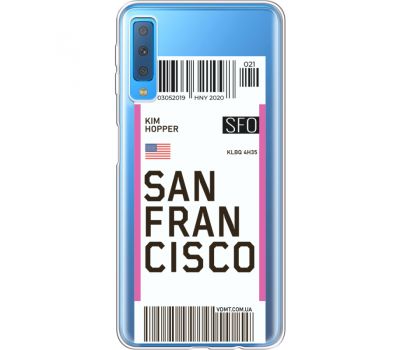 Силіконовий чохол BoxFace Samsung A750 Galaxy A7 2018 Ticket  San Francisco (35483-cc79)