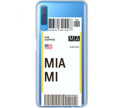 Силіконовий чохол BoxFace Samsung A750 Galaxy A7 2018 Ticket Miami (35483-cc81)
