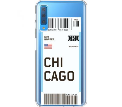 Силіконовий чохол BoxFace Samsung A750 Galaxy A7 2018 Ticket Chicago (35483-cc82)