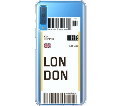 Силіконовий чохол BoxFace Samsung A750 Galaxy A7 2018 Ticket London (35483-cc83)