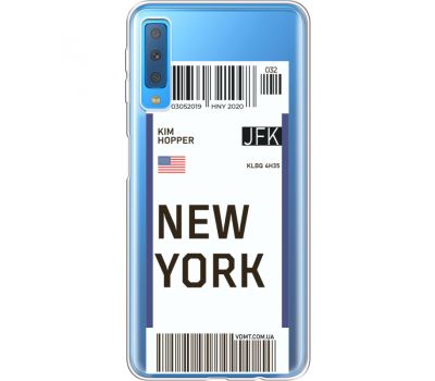 Силіконовий чохол BoxFace Samsung A750 Galaxy A7 2018 Ticket New York (35483-cc84)