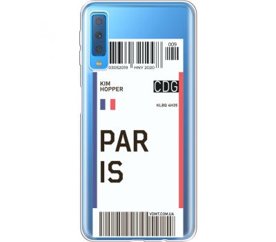 Силіконовий чохол BoxFace Samsung A750 Galaxy A7 2018 Ticket Paris (35483-cc86)