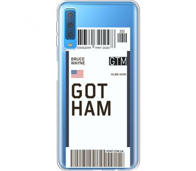 Силіконовий чохол BoxFace Samsung A750 Galaxy A7 2018 Ticket Gotham (35483-cc92)