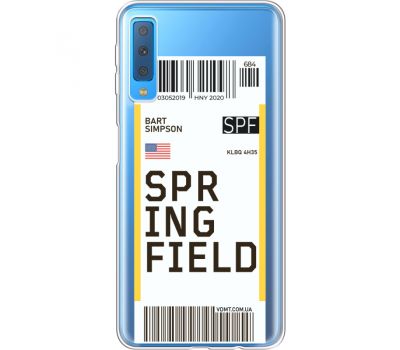 Силіконовий чохол BoxFace Samsung A750 Galaxy A7 2018 Ticket Springfield (35483-cc93)