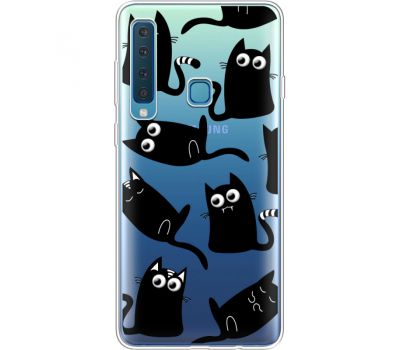 Силіконовий чохол BoxFace Samsung A920 Galaxy A9 2018 с 3D-глазками Black Kitty (35646-cc73)*