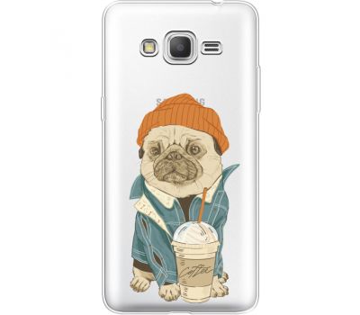 Силіконовий чохол BoxFace Samsung G530H Galaxy Grand Prime Dog Coffeeman (35811-cc70)