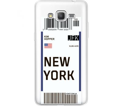 Силіконовий чохол BoxFace Samsung G530H Galaxy Grand Prime Ticket New York (35811-cc84)