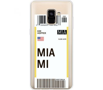 Силіконовий чохол BoxFace Samsung A730 Galaxy A8 Plus (2018) Ticket Miami (35992-cc81)