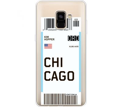 Силіконовий чохол BoxFace Samsung A730 Galaxy A8 Plus (2018) Ticket Chicago (35992-cc82)