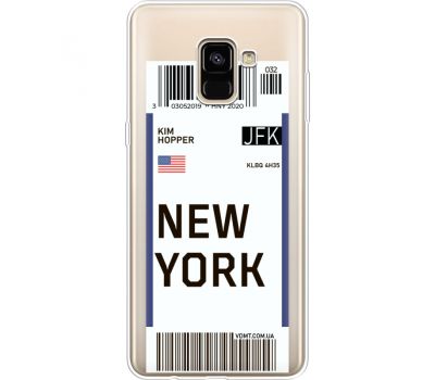 Силіконовий чохол BoxFace Samsung A730 Galaxy A8 Plus (2018) Ticket New York (35992-cc84)