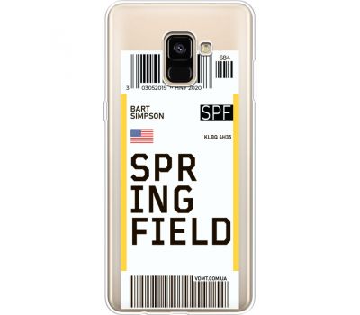 Силіконовий чохол BoxFace Samsung A730 Galaxy A8 Plus (2018) Ticket Springfield (35992-cc93)