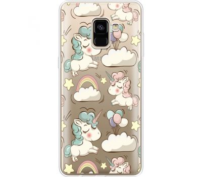 Силіконовий чохол BoxFace Samsung A730 Galaxy A8 Plus (2018) Unicorns (35992-cc2)