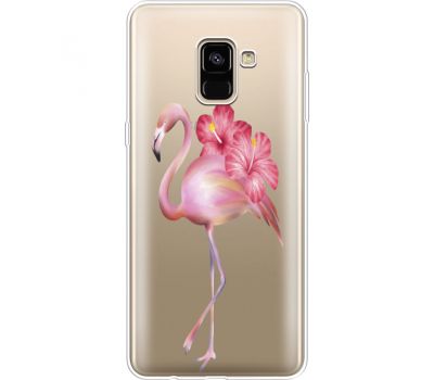 Силіконовий чохол BoxFace Samsung A730 Galaxy A8 Plus (2018) Floral Flamingo (35992-cc12)