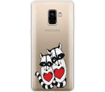 Силіконовий чохол BoxFace Samsung A730 Galaxy A8 Plus (2018) Raccoons in love (35992-cc29)