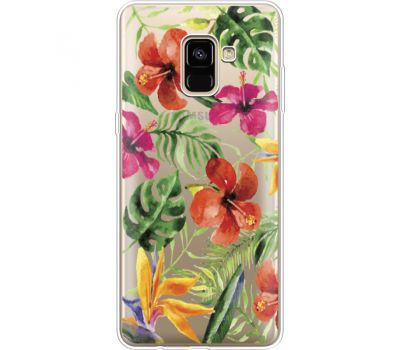 Силіконовий чохол BoxFace Samsung A730 Galaxy A8 Plus (2018) Tropical Flowers (35992-cc43)